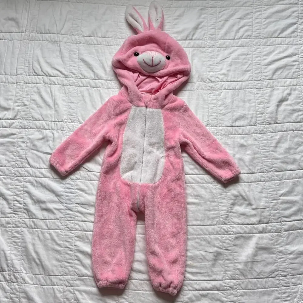 Baby bunny onsie costume‎ size 80 cm 12-18 mths pink easter dress up